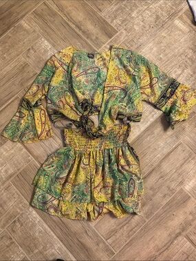 BOHO fashion set skirt & top size small